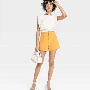 NEW MIDI Shorts 🩳 • FANTASTIC neon Orange • 4” inseam with Stretch